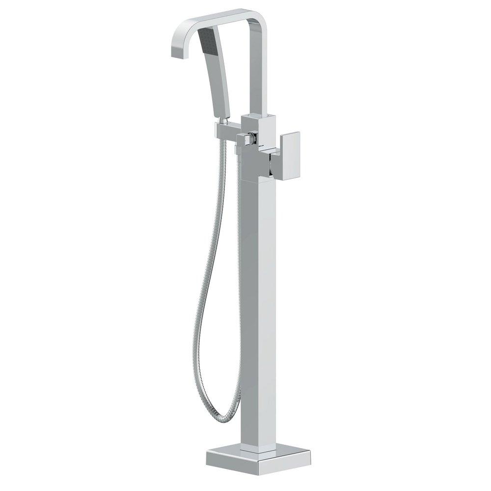 PT96827 SQUARE FREESTANDING FAUCET CHROME 