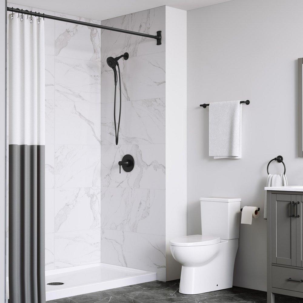 Multi Function Magnetic Hand Shower in Matte Black 