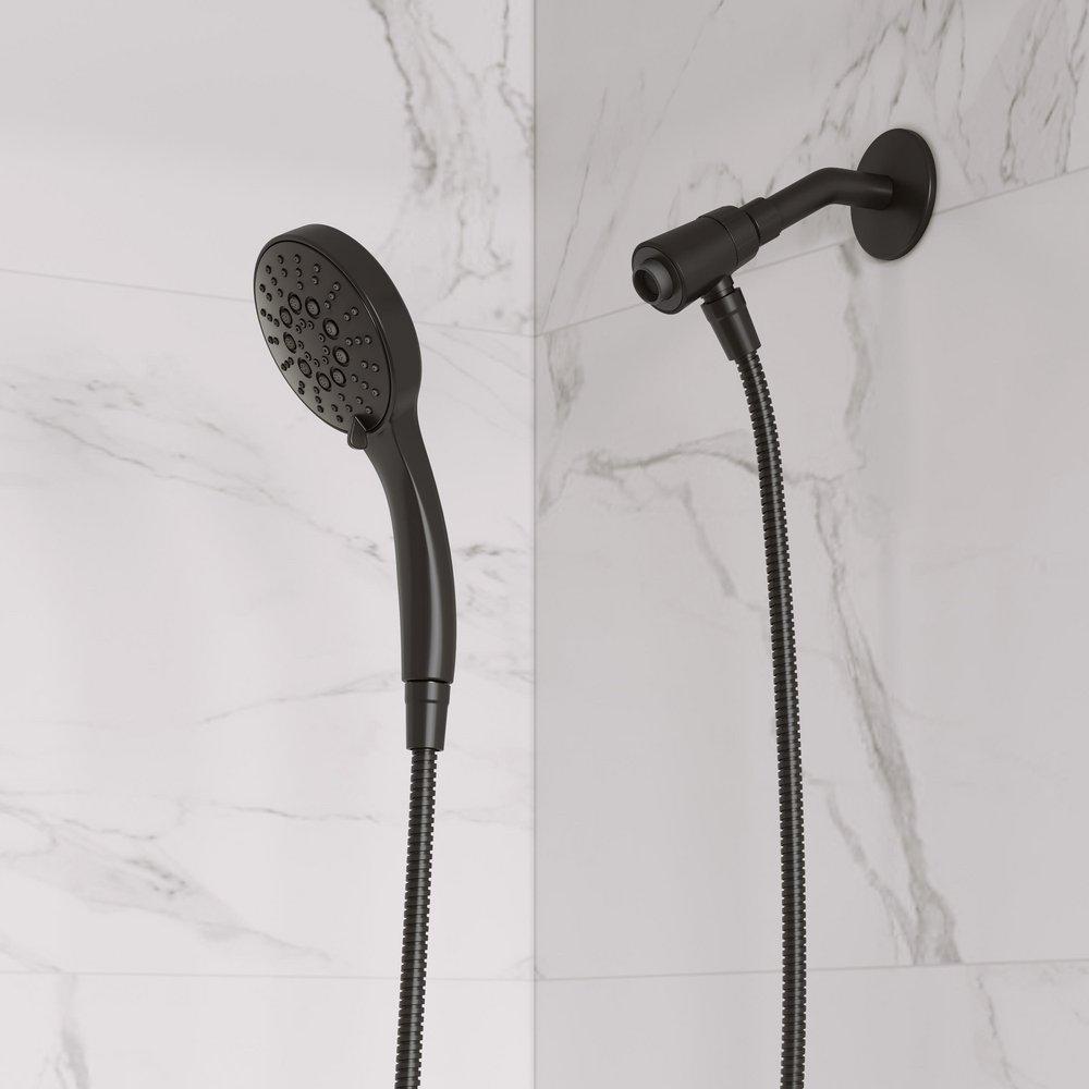 PROFLO&reg; Matte Black Multi Function Magnetic Hand Shower 