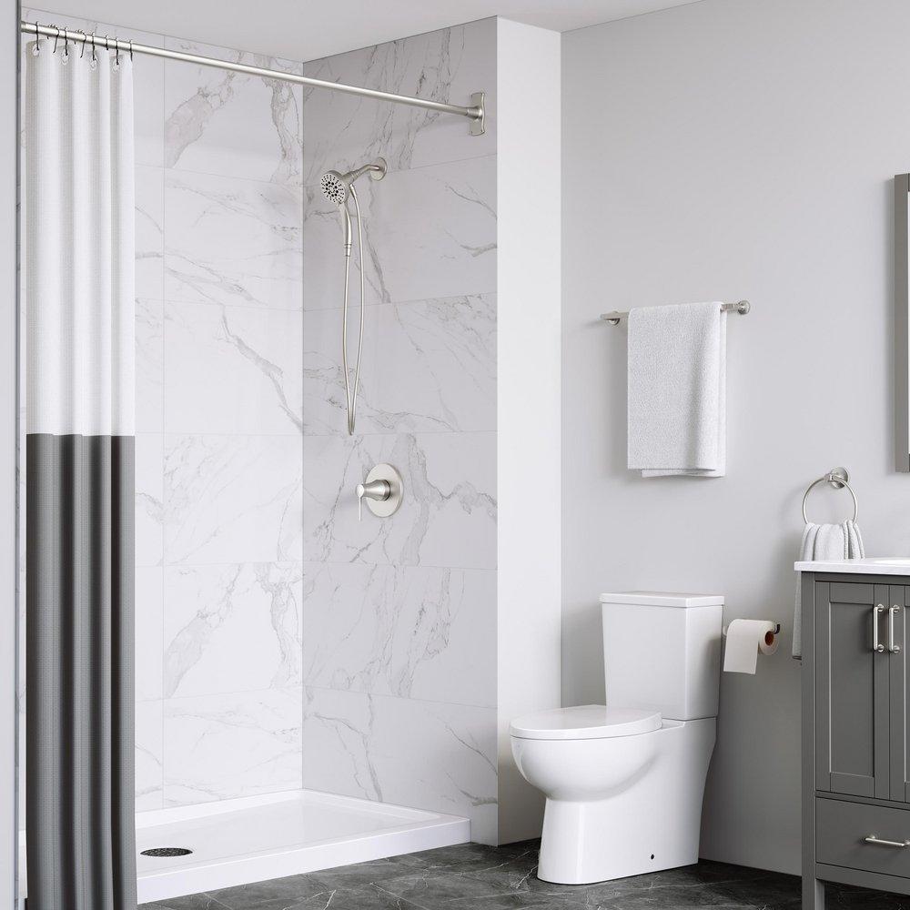 PROFLO&reg; Brushed Nickel Multi Function Magnetic Hand Shower 