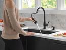Single Handle Pull Down Kitchen Faucet with Soap Dispenser in Matte Black 