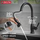 Single Handle Pull Down Kitchen Faucet with Soap Dispenser in Matte Black 
