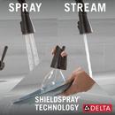 Single Handle Pull Down Kitchen Faucet with Soap Dispenser in Venetian Bronze 