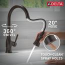 Single Handle Pull Down Kitchen Faucet with Soap Dispenser in Venetian Bronze 