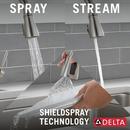 Delta Faucet SpotShield Stainless Single Handle Pull Down Kitchen Faucet 