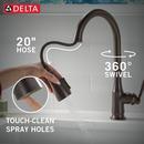 Delta Faucet Venetian Bronze Single Handle Pull Down Kitchen Faucet 