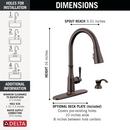 Delta Faucet Venetian Bronze Single Handle Pull Down Kitchen Faucet 