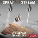 Delta Faucet SpotShield Stainless Single Handle Pull Down Kitchen Faucet 