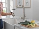 Delta Faucet SpotShield Stainless Single Handle Pull Down Kitchen Faucet 