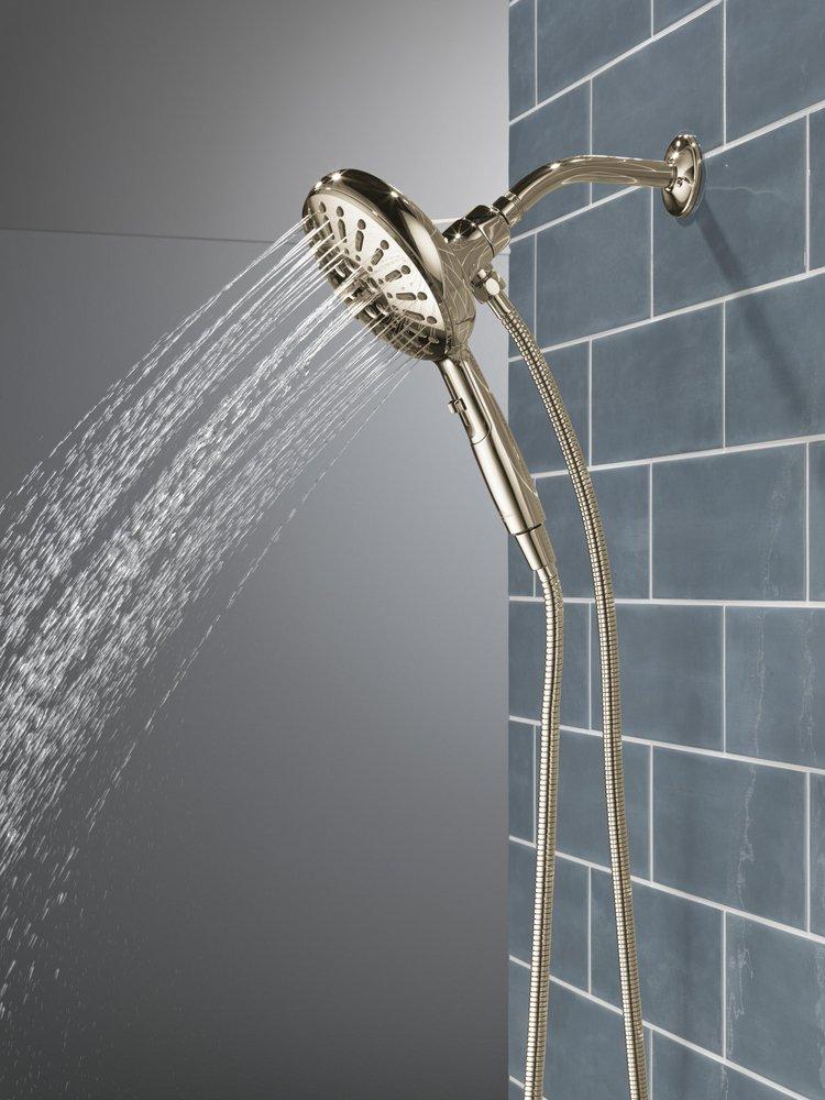 Delta Faucet Lumicoat Polished Nickel Multi Function Hand Shower 
