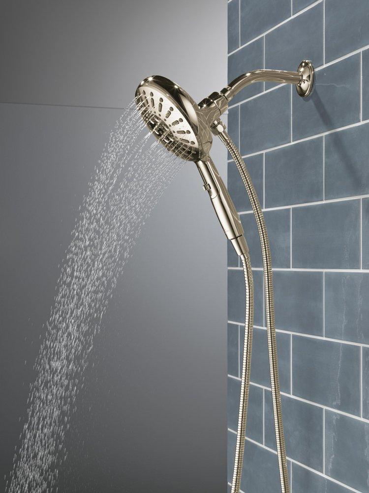 Delta Faucet Lumicoat Polished Nickel Multi Function Hand Shower 