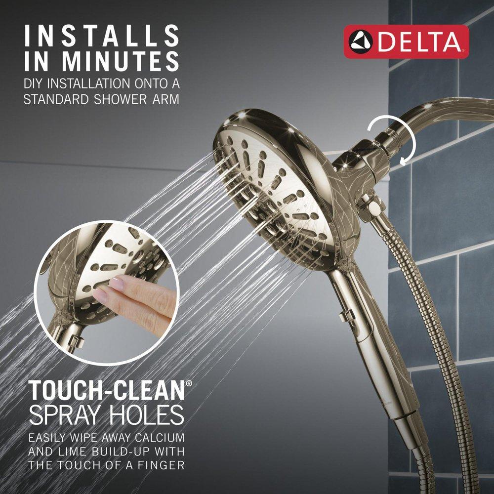 Delta Faucet Lumicoat Polished Nickel Multi Function Hand Shower 