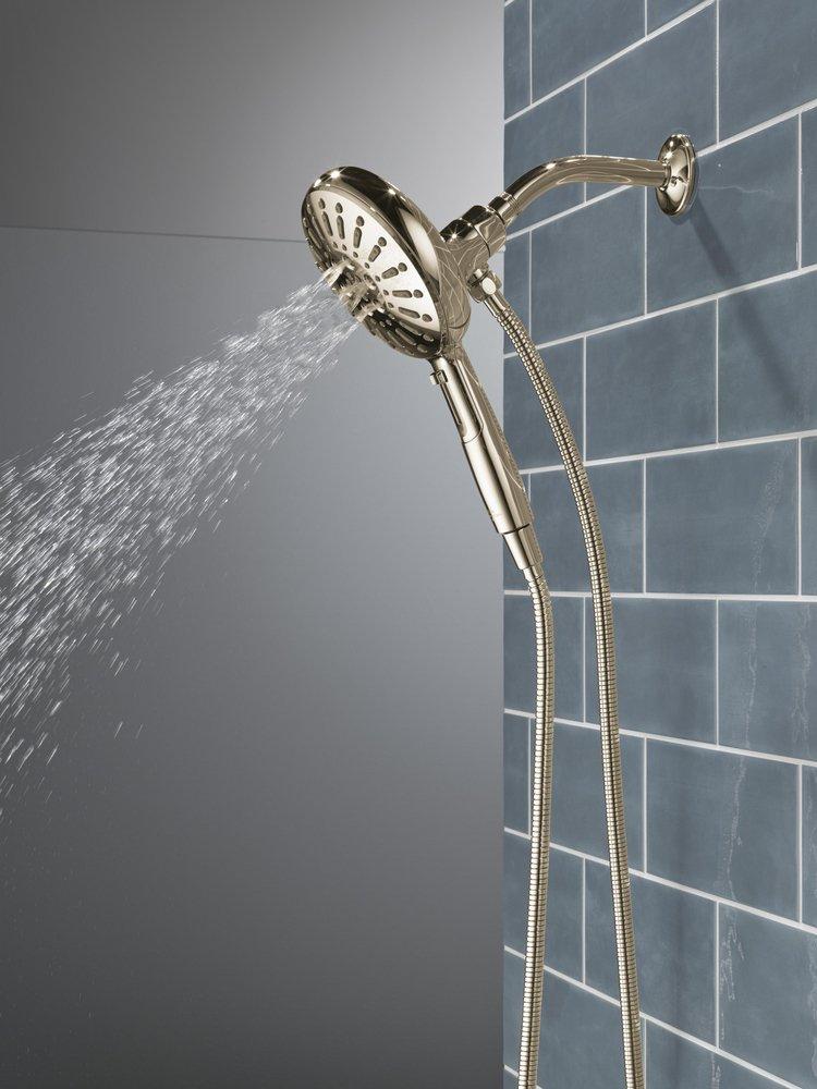 Delta Faucet Lumicoat Polished Nickel Multi Function Hand Shower 