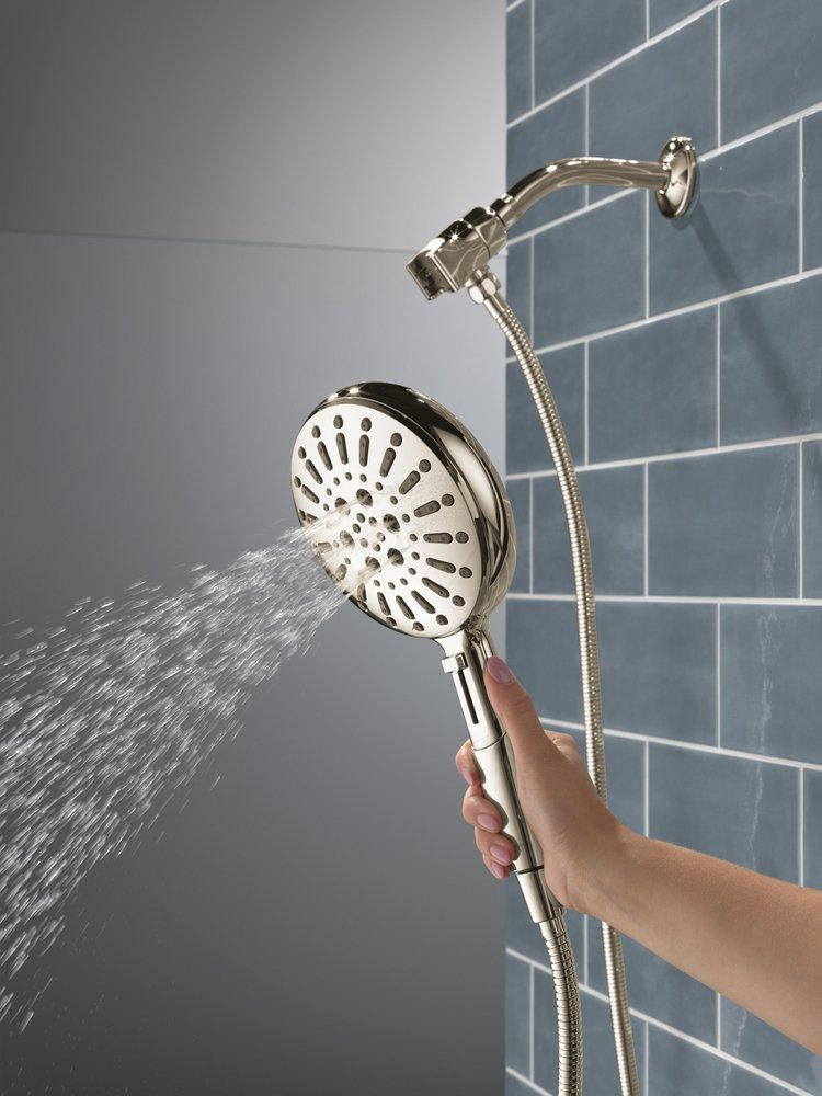 Delta Faucet Lumicoat Polished Nickel Multi Function Hand Shower 