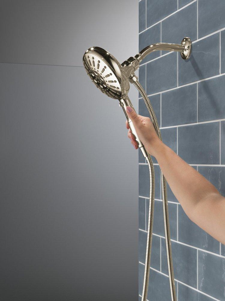 Delta Faucet Lumicoat Polished Nickel Multi Function Hand Shower 