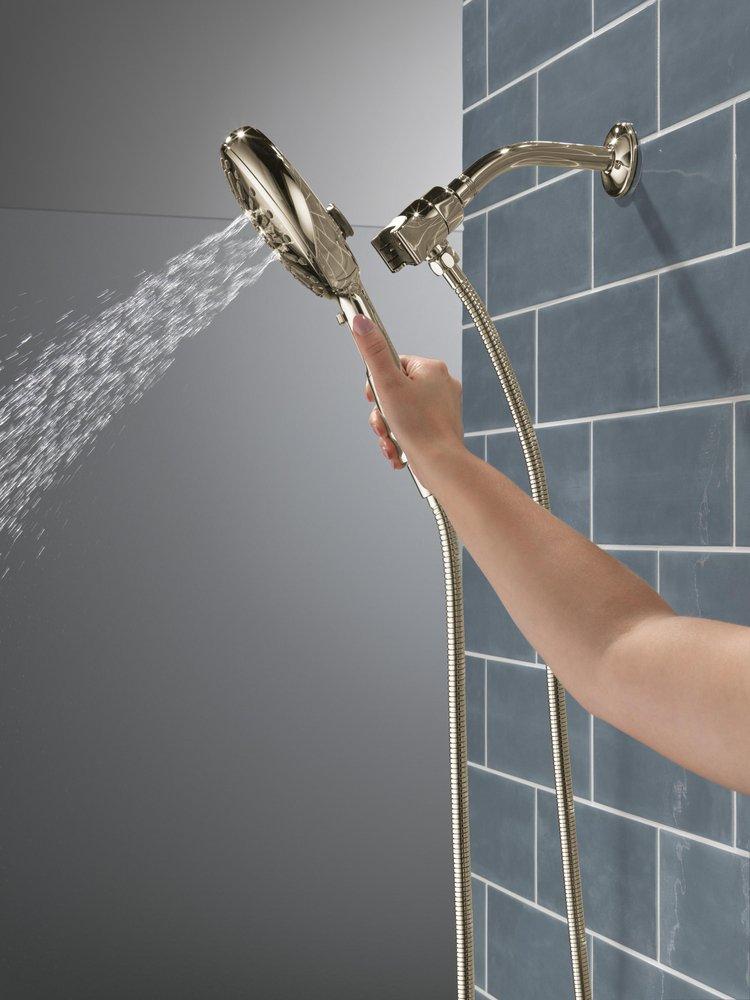 Delta Faucet Lumicoat Polished Nickel Multi Function Hand Shower 
