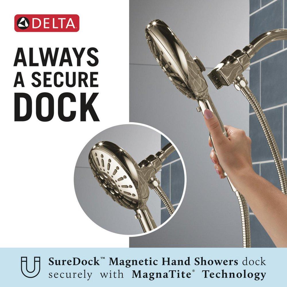 Delta Faucet Lumicoat Polished Nickel Multi Function Hand Shower 