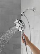 DELTA UNIVERSAL SHOWERING COMPONENTS: 7-SETTING SUREDOCK MAGNETIC HAND SHOWER 