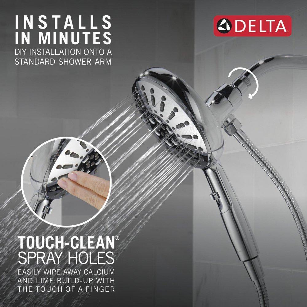 Delta Faucet Lumicoat&reg; Chrome Multi Function Hand Shower 