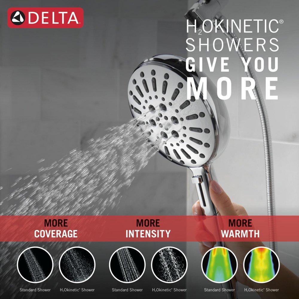 Delta Faucet Lumicoat Chrome Multi Function Hand Shower 