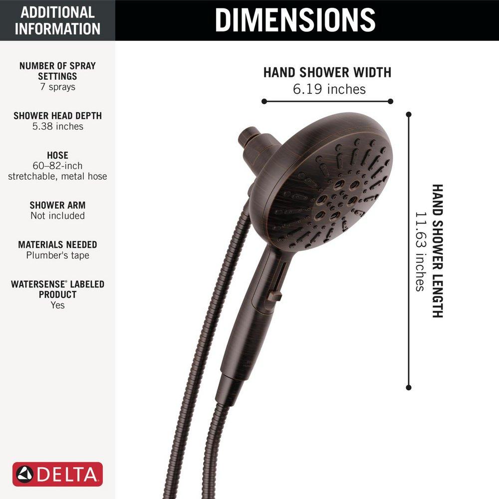 Delta Faucet Venetian Bronze Multi Function Hand Shower 