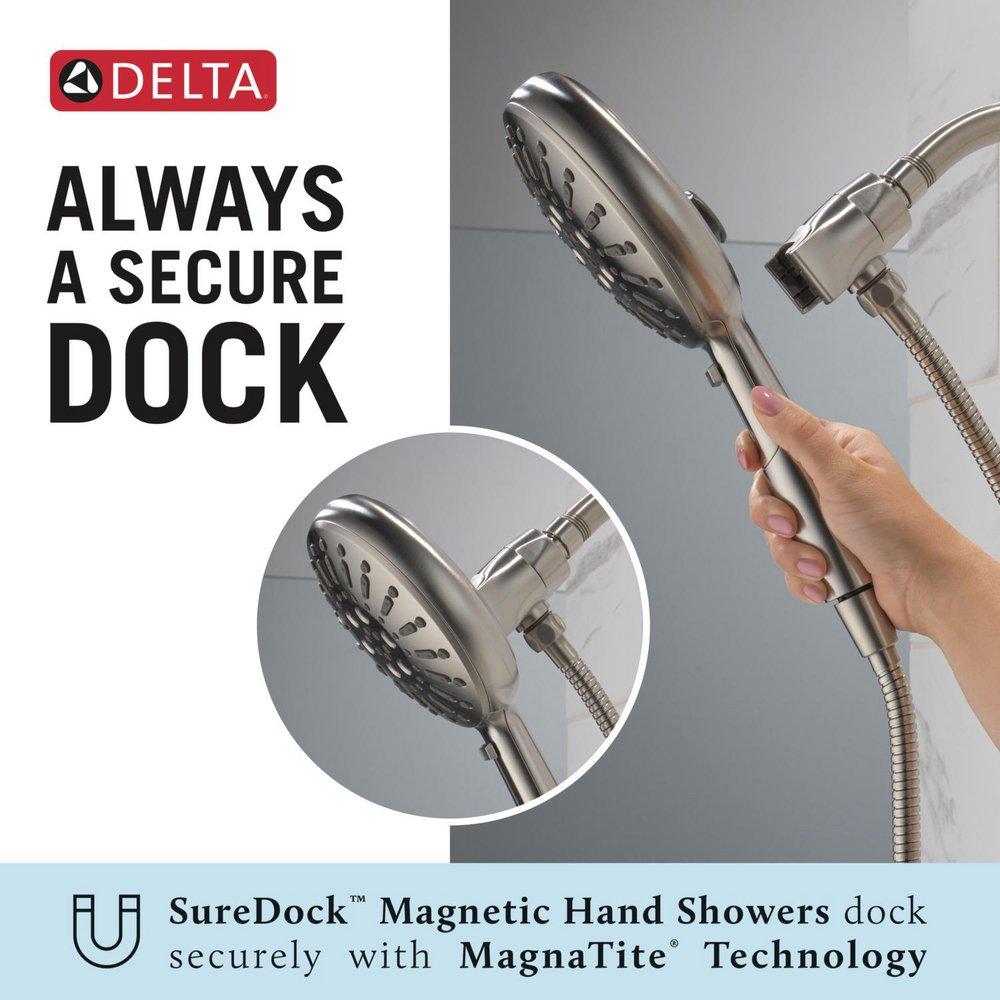 Delta Faucet Lumicoat Stainless Multi Function Hand Shower 