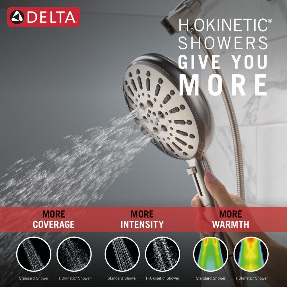 Delta Faucet Lumicoat Stainless Multi Function Hand Shower 