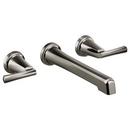 Two Handle Wall Mount and Widespread Bathroom Sink Faucet in Brilliance® Black Onyx