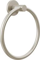 Round Closed Towel Ring in Brushed Nickel