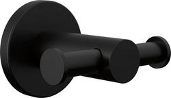 Double Robe Hook in Matte Black