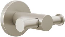 2-Hook Robe Hook in Brushed Nickel