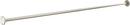 72 in. Wall Mount Straight Shower Rod in Brushed Nickel