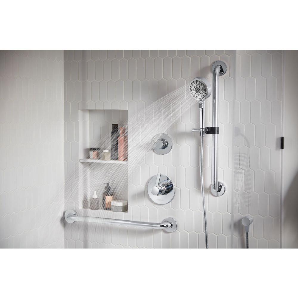 Two Handle Multi Function Shower System in Chrome 