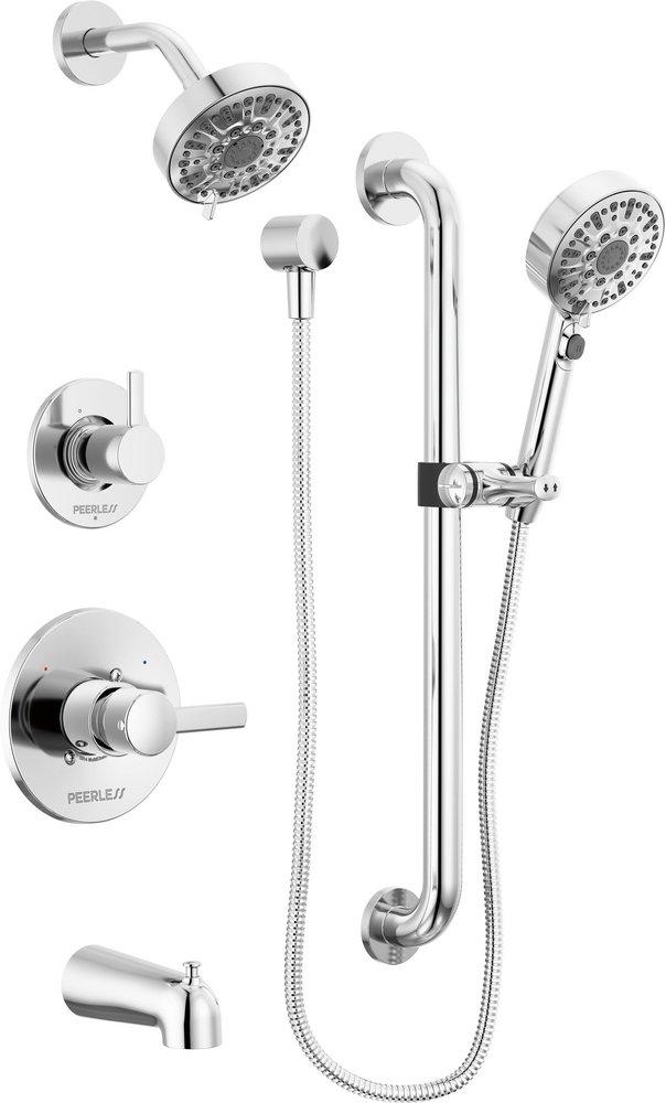 PEERLESS PRECEPT: ADA TUB SHOWER AND HAND SHOWER 