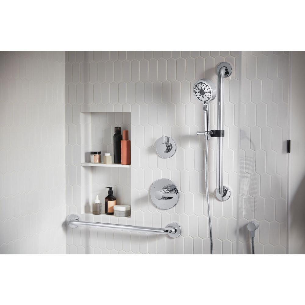 Two Handle Multi Function Shower System in Chrome 