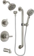 Two Handle Multi Function Shower System in Matte Black