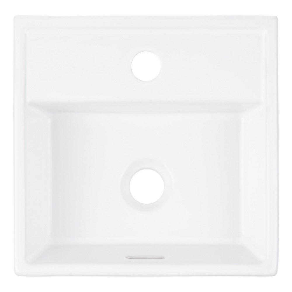 13 KAISY MODERN PORCELAIN WALL MOUNT SINK 