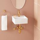 13 KAISY MODERN PORCELAIN WALL MOUNT SINK 