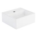 13-1/8 in. Wall Mount Specialty Porcelain Bathroom Sink in White 