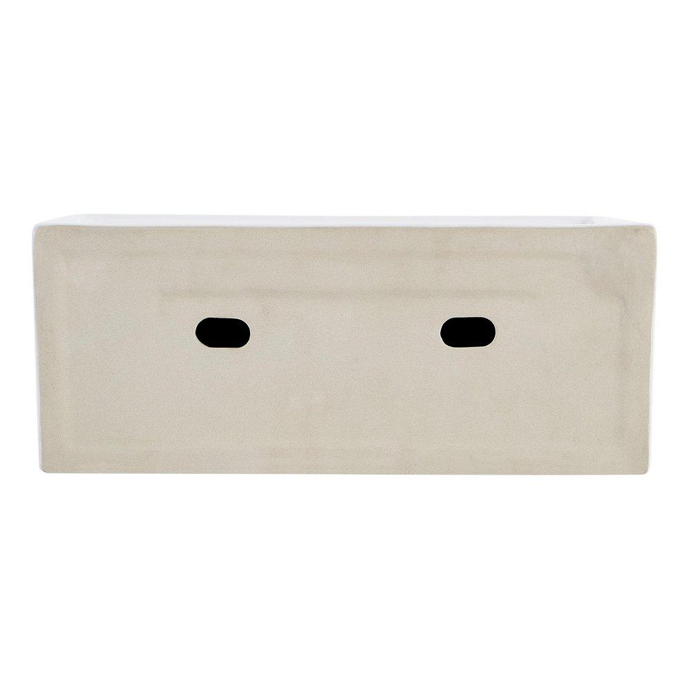 13-1/8 in. Wall Mount Specialty Porcelain Bathroom Sink in White 