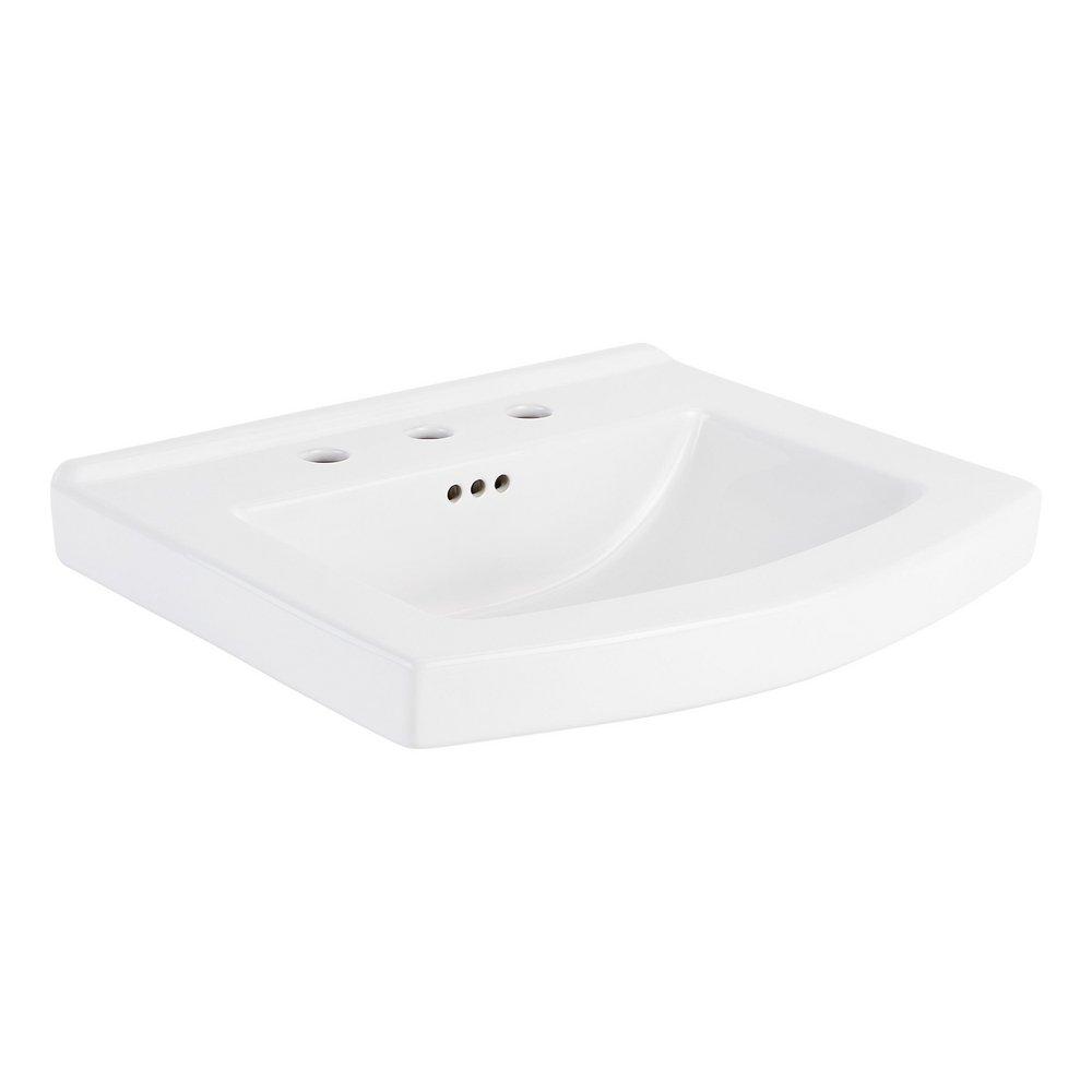 PENNFIELD PORCELAIN WALL MOUNT SINK - 8 WIDESPREAD 