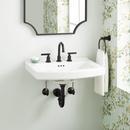 24-3/8 in. Wall Mount Specialty Porcelain Bathroom Sink in White