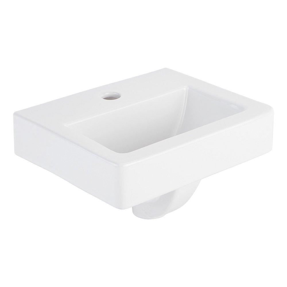 BRYNSDALE PORCELAIN WALL MOUNT SINK - SINGLE-HOLE 