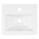 14-7/8 in. Wall Mount Square Porcelain Bathroom Sink in White 