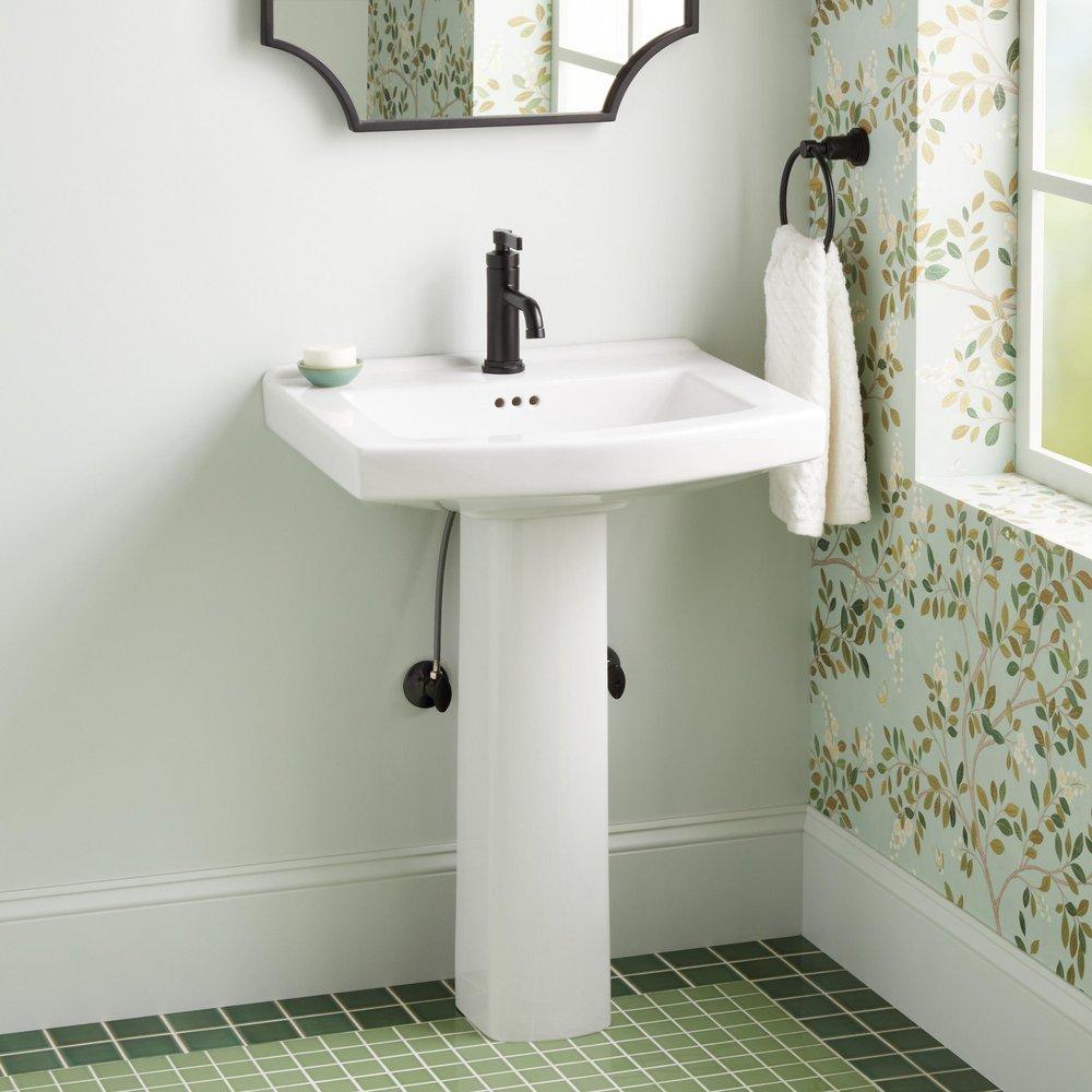 PENNFIELD PORCELAIN PEDESTAL SINK - SINGLE-HOLE 