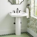 24-3/8 in. Wall Mount Specialty Porcelain Bathroom Sink in White