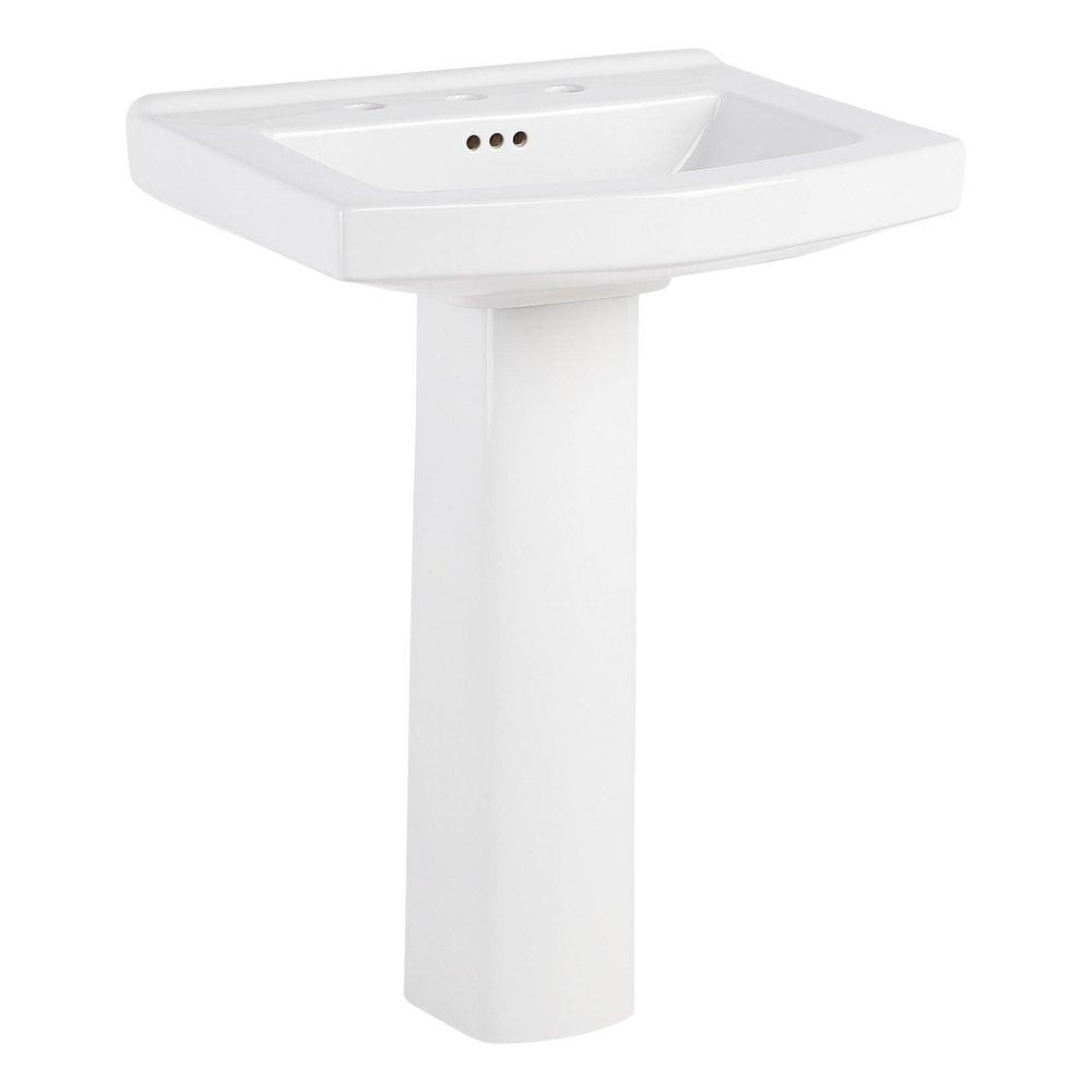 24-3/8 in. Wall Mount Specialty Porcelain Bathroom Sink in White 