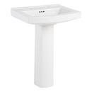 24-3/8 in. Wall Mount Specialty Porcelain Bathroom Sink in White 