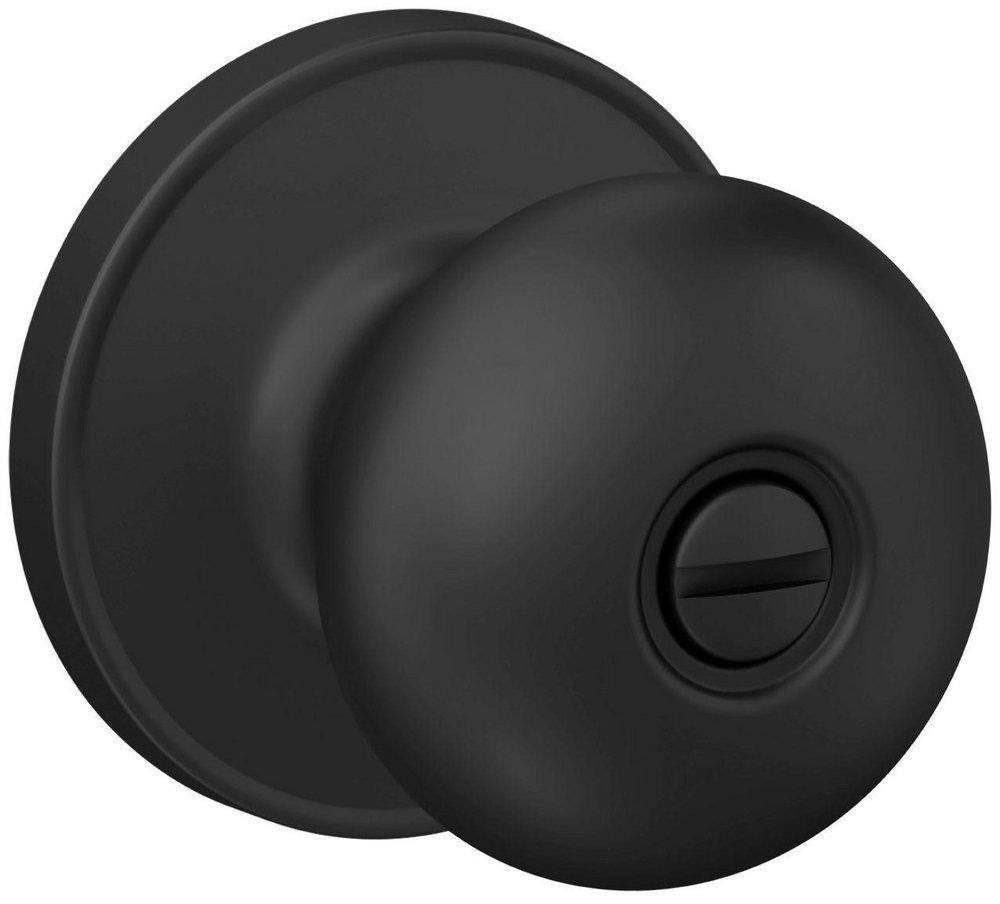 Stratus Privacy Door Knob Set in Matte Black 