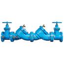 8 IN CAST IRON DOUBLE CHECK VALVE BACKFLOW PREVENTER ASSEMBLY NRS SHUTOFFS ARMORTEK COATING PRESSURE-SENSING TEST COCKS 